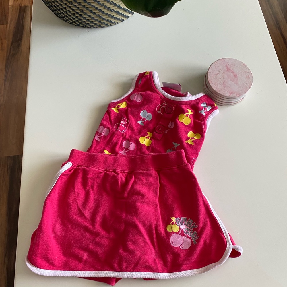 2 piece skort set